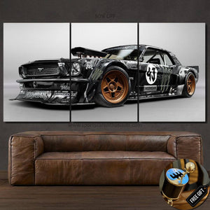 Ford Mustang Unicorn Canvas FREE Shipping Worldwide!! - Sports Car Enthusiasts