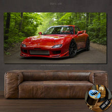 Charger l&#39;image dans la galerie, Mazda RX7 Canvas FREE Shipping Worldwide!! - Sports Car Enthusiasts