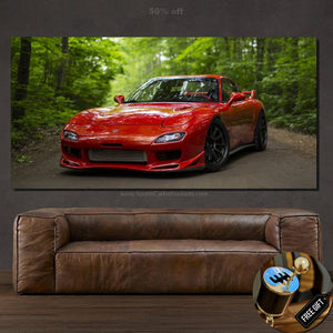 Mazda RX7 Canvas FREE Shipping Worldwide!! - Sports Car Enthusiasts