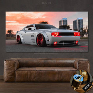 Dodge Challenger Liberty Walk Canvas FREE Shipping Worldwide!! - Sports Car Enthusiasts