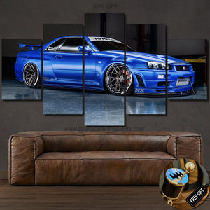 Nissan GT-R R34 Skyline Canvas FREE Shipping Worldwide!! - Sports Car Enthusiasts