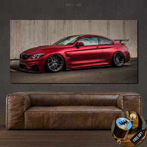 BMW M4 Canvas FREE Shipping Worldwide!! - Sports Car Enthusiasts