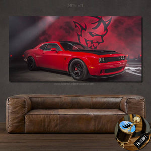 Dodge Challenger SRT Demon Canvas FREE Shipping Worldwide!! - Sports Car Enthusiasts