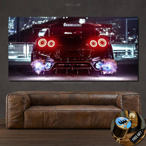 GT-R R35 Canvas FREE Shipping Worldwide!! - Sports Car Enthusiasts
