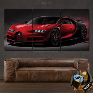 Bugatti Chiron Canvas FREE Shipping Worldwide!! - Sports Car Enthusiasts