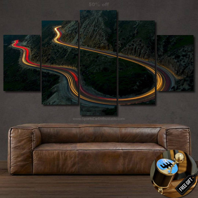 Mountain Road Canvas FREE Shipping Worldwide!! - Sports Car Enthusiasts