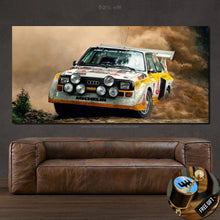 Charger l&#39;image dans la galerie, Audi S1 Quattro Canvas FREE Shipping Worldwide!! - Sports Car Enthusiasts