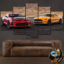 Laden Sie das Bild in den Galerie-Viewer, Mustang &amp; Camaro Canvas FREE Shipping Worldwide!! - Sports Car Enthusiasts