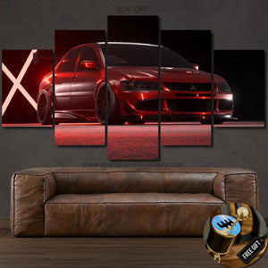Mitsubishi Evolution EVO Canvas FREE Shipping Worldwide!! - Sports Car Enthusiasts
