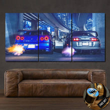 Load image into Gallery viewer, GT-R R34 &amp; Supra Canvas FREE Shipping Worldwide!! - Sports Car Enthusiasts