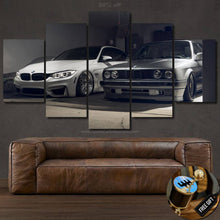 Load image into Gallery viewer, BMW M3 E30 &amp; F80 Canvas 3/5pcs FREE Shipping Worldwide!! - Sports Car Enthusiasts