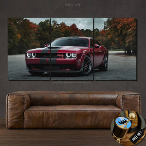 Dodge Challenger SRT Hellcat 3/5pcs FREE Shipping Worldwide!! - Sports Car Enthusiasts
