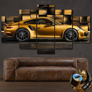 Porsche 911 Turbo S Canvas 3/5pcs FREE Shipping Worldwide!! - Sports Car Enthusiasts