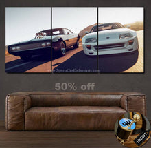 Laden Sie das Bild in den Galerie-Viewer, Fast &amp; Furious Canvas FREE Shipping Worldwide!! - Sports Car Enthusiasts
