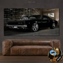 Charger l&#39;image dans la galerie, Dodge Charger Canvas FREE Shipping Worldwide!! - Sports Car Enthusiasts