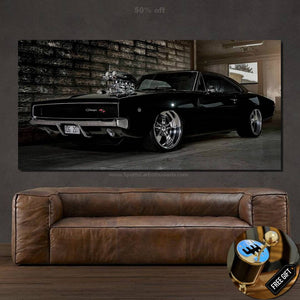 Dodge Charger Canvas FREE Shipping Worldwide!! - Sports Car Enthusiasts
