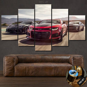Muscle Cars Canvas FREE Shipping Worldwide!! - Sports Car Enthusiasts