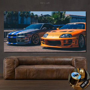 Fast & Furious Canvas FREE Shipping Worldwide!! - Sports Car Enthusiasts