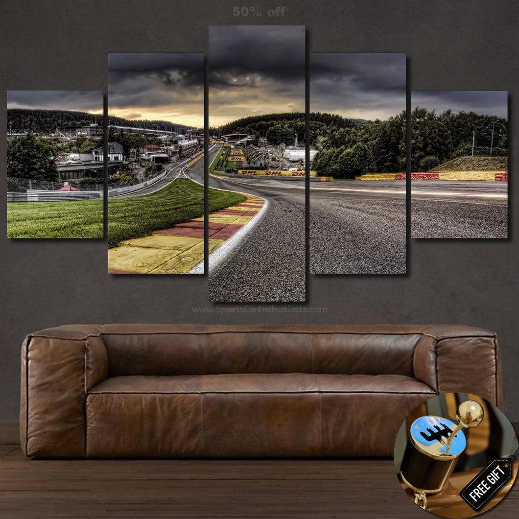 Spa Belgium 3/5pcs Canvas FREE Shipping Worldwide!! - Sports Car Enthusiasts