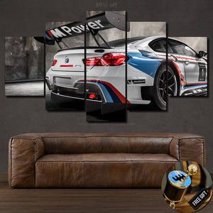 BMW M6 GT3 Canvas 3/5pcs FREE Shipping Worldwide!! - Sports Car Enthusiasts