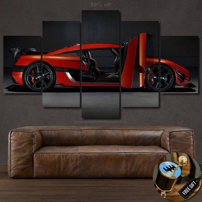 Koenigsegg Agera one:1 Canvas 3/5pcs FREE Shipping Worldwide!! - Sports Car Enthusiasts