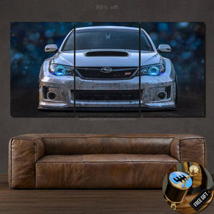 Subaru STI Canvas 3/5pcs FREE Shipping Worldwide!! - Sports Car Enthusiasts