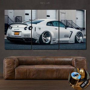 Nissan GT-R R35 Liberty Walk Canvas 3/5pcs FREE Shipping Worldwide!! - Sports Car Enthusiasts