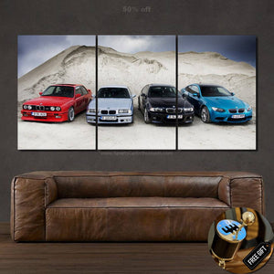 BMW M3 Evolution Canvas 3/5pcs FREE Shipping Worldwide!! - Sports Car Enthusiasts