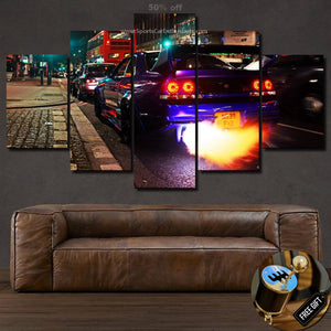 Nissan GT-R R33 Canvas 3/5pcs FREE Shipping Worldwide!! - Sports Car Enthusiasts