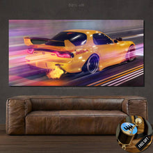Charger l&#39;image dans la galerie, Mazda RX7 Canvas FREE Shipping Worldwide!! - Sports Car Enthusiasts