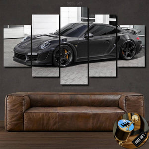 Porsche 911 Turbo Carbon Fiber Edition Canvas 3/5pcs FREE Shipping Worldwide!! - Sports Car Enthusiasts