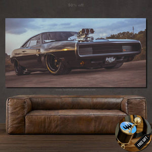 Dodge Charger RT Canvas FREE Shipping Worldwide!! - Sports Car Enthusiasts