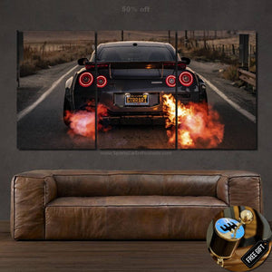 Nissan GT-R R35 Liberty Walk 3/5pcs Canvas FREE Shipping Worldwide!! - Sports Car Enthusiasts