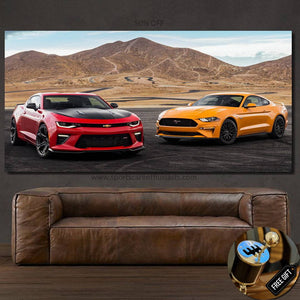 Mustang & Camaro Canvas FREE Shipping Worldwide!! - Sports Car Enthusiasts