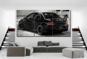 Mitsubishi EVO 9 Canvas 3/5pcs FREE Shipping Worldwide!! - Sports Car Enthusiasts