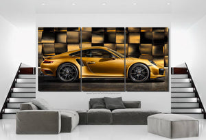 Porsche 911 Turbo S Canvas 3/5pcs FREE Shipping Worldwide!! - Sports Car Enthusiasts