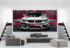 BMW M4 GT4 Canvas 3/5pcs FREE Shipping Worldwide!! - Sports Car Enthusiasts