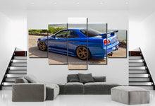 Charger l&#39;image dans la galerie, Nissan GT-R R34 Canvas 3/5pcs FREE Shipping Worldwide!! - Sports Car Enthusiasts