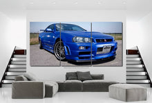 Load image into Gallery viewer, Nissan GT-R R34 Canvas FREE Shipping Worldwide!! - Sports Car Enthusiasts