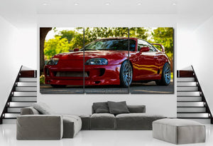 Toyota Supra Canvas 3/5pcs FREE Shipping Worldwide!! - Sports Car Enthusiasts