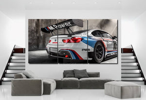 BMW M6 GT3 Canvas 3/5pcs FREE Shipping Worldwide!! - Sports Car Enthusiasts