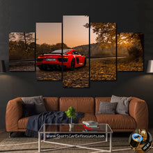 Charger l&#39;image dans la galerie, Audi R8 V10 Plus Canvas FREE Shipping Worldwide!! - Sports Car Enthusiasts