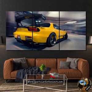 Mazda RX7 Canvas FREE Shipping Worldwide!! - Sports Car Enthusiasts