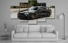 Charger l&#39;image dans la galerie, Nissan GT-R R34 Canvas 3/5pcs FREE Shipping Worldwide!! - Sports Car Enthusiasts