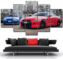 Charger l&#39;image dans la galerie, Nissan GT-R Canvas 3/5pcs FREE Shipping Worldwide!! - Sports Car Enthusiasts