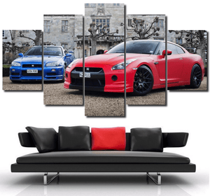 Nissan GT-R Canvas 3/5pcs FREE Shipping Worldwide!! - Sports Car Enthusiasts