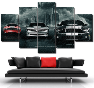 Muscle Cars Canvas 3/5pcs FREE Shipping Worldwide!! - Sports Car Enthusiasts