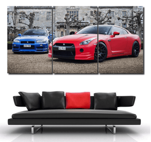 Nissan GT-R Canvas 3/5pcs FREE Shipping Worldwide!! - Sports Car Enthusiasts