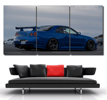 Load image into Gallery viewer, GT-R R34 Canvas 3/5pcs FREE Shipping Worldwide!! - Sports Car Enthusiasts