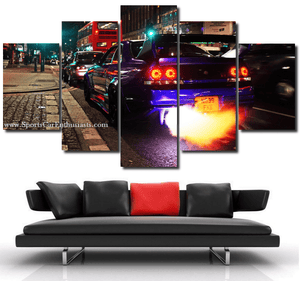 Nissan GT-R R33 Canvas 3/5pcs FREE Shipping Worldwide!! - Sports Car Enthusiasts